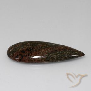 Jaspe Multicolore naturelle En forme de poire, 14.50 ct, Opaque