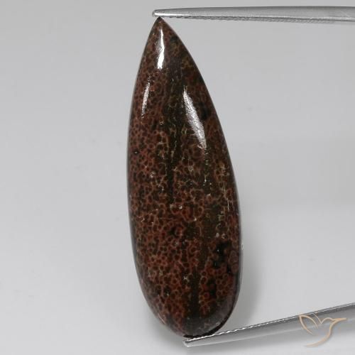12.43ct Naturel Multicolore Jaspe, En forme de poire, Opaque