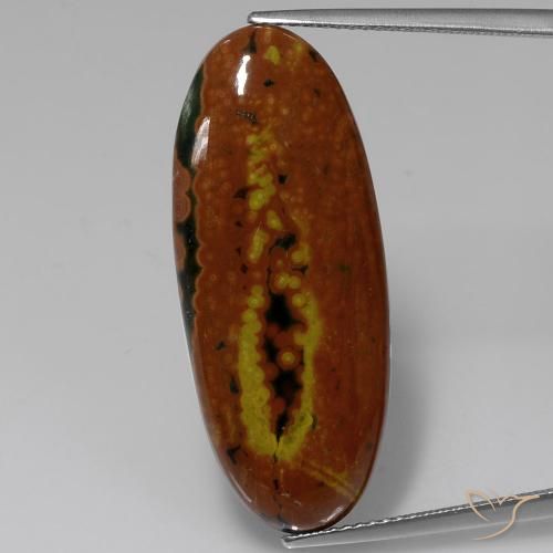 16.54ct Naturel Multicolore Jaspe, ovale, Opaque