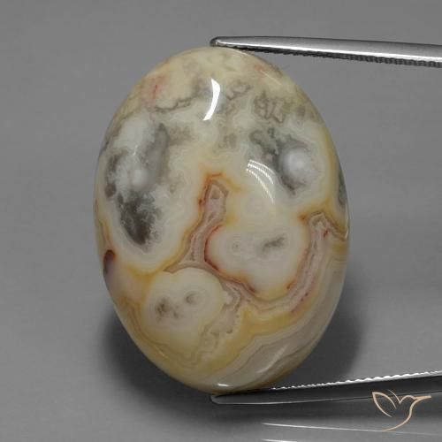 44.14ct Naturel Multicolore Jaspe, ovale, Opaque