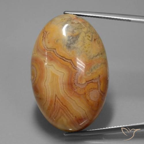 61.26ct Naturel Orange foncé Jaspe, ovale, Opaque