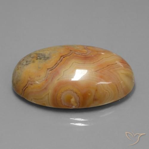 Jaspe Orange foncé naturelle ovale, 61.26 ct, Opaque