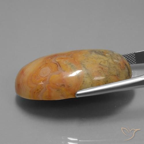 Jaspe Orange foncé naturelle ovale, 61.26 ct, Opaque