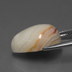 Jaspe multicolore naturelle en forme de poire, 9,05 ct, opaque