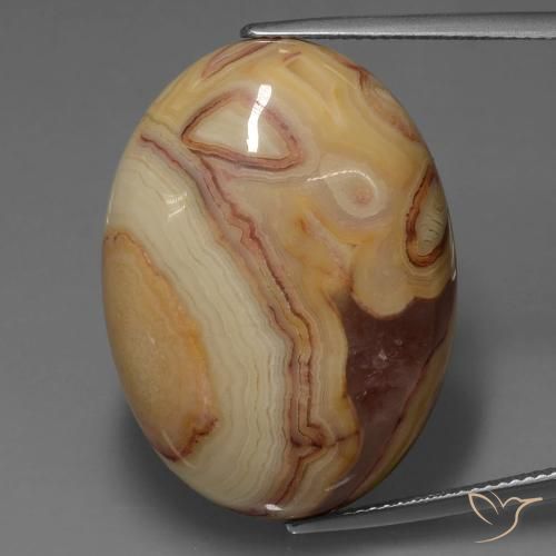 42.51ct Naturel Multicolore Jaspe, ovale, Opaque