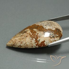 Jaspe Multicolore naturelle En forme de poire, 33.42 ct, Opaque