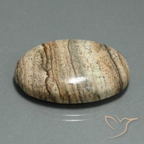 Jaspe Multicolore naturelle ovale, 40.60 ct, Opaque