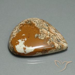 Jaspe Multicolore naturelle En forme de poire, 50.96 ct, Opaque
