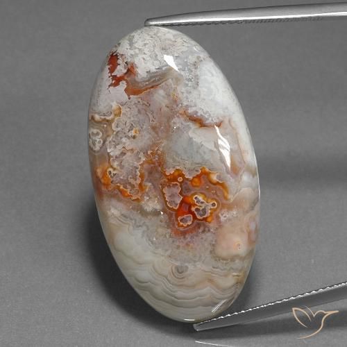 32.76ct Naturel Multicolore Jaspe, ovale, Opaque