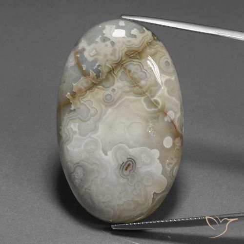 58.83ct Naturel Multicolore Jaspe, ovale, Opaque, Photo A