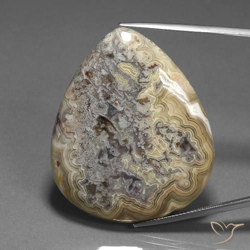 62.40ct Naturel Multicolore Jaspe, En forme de poire, Opaque
