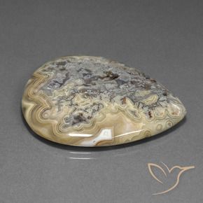 Jaspe Multicolore naturelle En forme de poire, 62.40 ct, Opaque