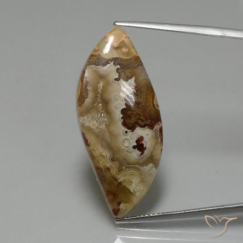 17.84ct Naturel Multicolore Jaspe, Fantaisie, Opaque