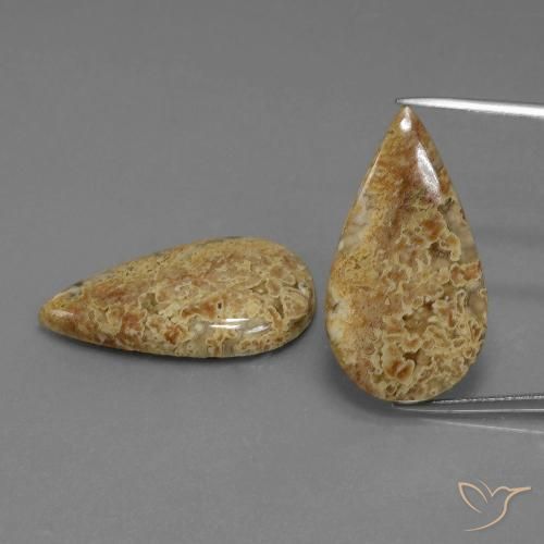 26.25ctw Naturel Multicolore Jaspe, En forme de poire, Opaque