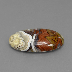 Jaspe Multicolore naturelle Coupe ovale, 13.94 ct, Opaque