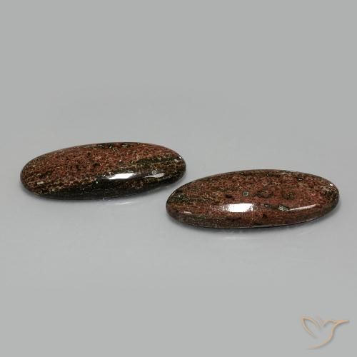 33.83ctw Naturel Multicolore Jaspe, ovale, Opaque