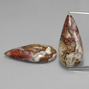 Achetez naturel ct Multicolore Jaspe gems, En forme de poire, En provenance Indonésie chez GemSelect. En stock, livraison internationale!