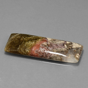 Jaspe multicolore naturelle baguette, 15,13 ct, opaque
