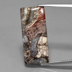 Jaspe Multicolore naturelle Baquette, 12.20 ct, Opaque