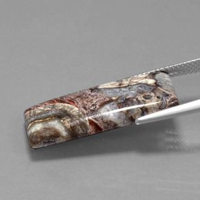 Jaspe Multicolore naturelle Baquette, 12.20 ct, Opaque