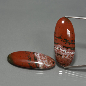 Achetez naturel 33.98ct Multicolore Jaspe gems, Coupe ovale, En provenance Indonésie chez GemSelect. En stock, livraison internationale!