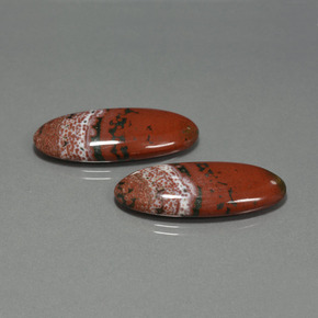 Achetez naturel 33.98ct Multicolore Jaspe gems, Coupe ovale, En provenance Indonésie chez GemSelect. En stock, livraison internationale!