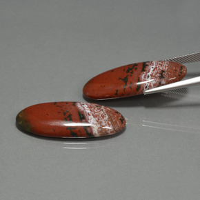 Achetez naturel 33.98ct Multicolore Jaspe gems, Coupe ovale, En provenance Indonésie chez GemSelect. En stock, livraison internationale!