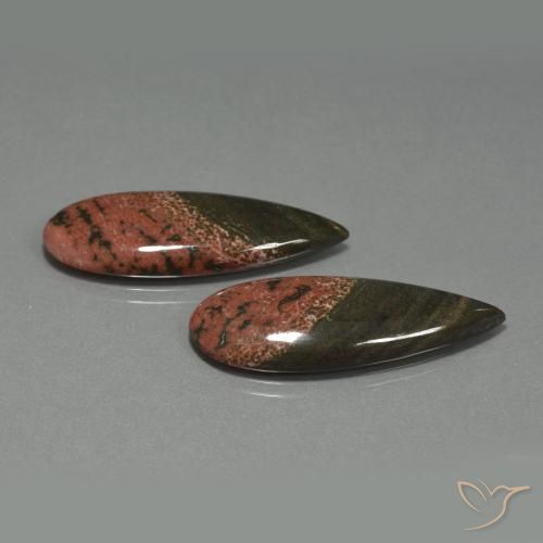Shop natural 29.35ct Multicolore Jaspe gems, En forme de poire, from Indonésie at GemSelect. In stock, global shipping!