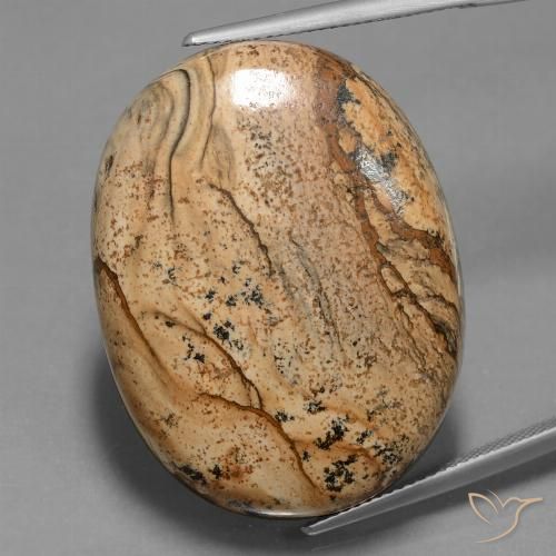 57.19ct Naturel Multicolore Jaspe, ovale, Opaque
