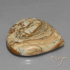 Jaspe Multicolore naturelle En forme de poire, 39.82 ct, Opaque
