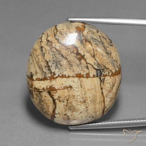 37.82ct Naturel Multicolore Jaspe, ovale, Opaque