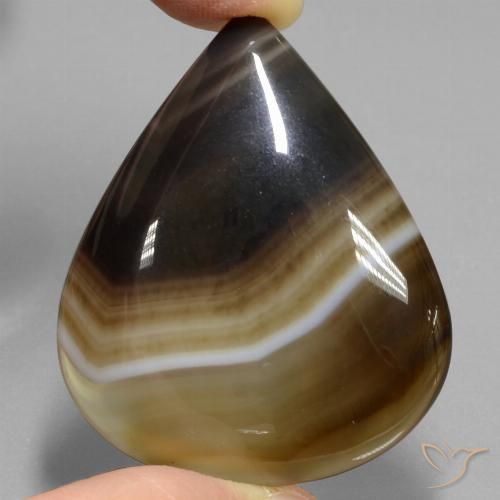 76.12ct Naturel Multicolore Jaspe, En forme de poire, Translucide