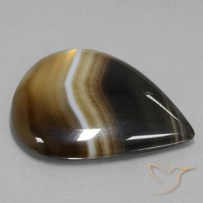 Jaspe Multicolore naturelle En forme de poire, 76.12 ct, Translucide