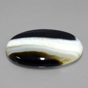 Jaspe multicolore naturelle coupe ovale, 57,18 ct, opaque