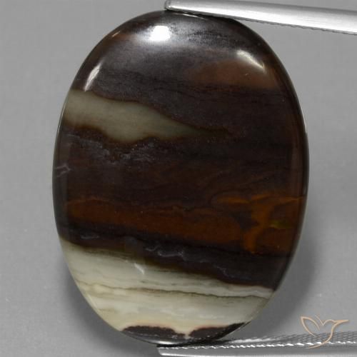 29.70ct Naturel Multicolore Jaspe, ovale, Opaque