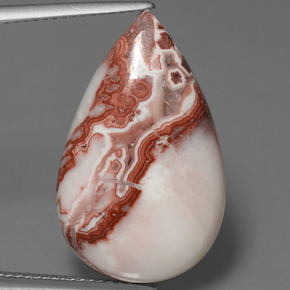 Jaspe Multicolore naturelle En forme de poire, 15.54 ct, Opaque