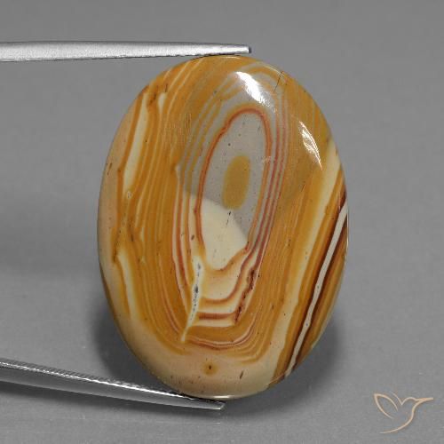 23.88ct Naturel Multicolore Jaspe, ovale, Opaque