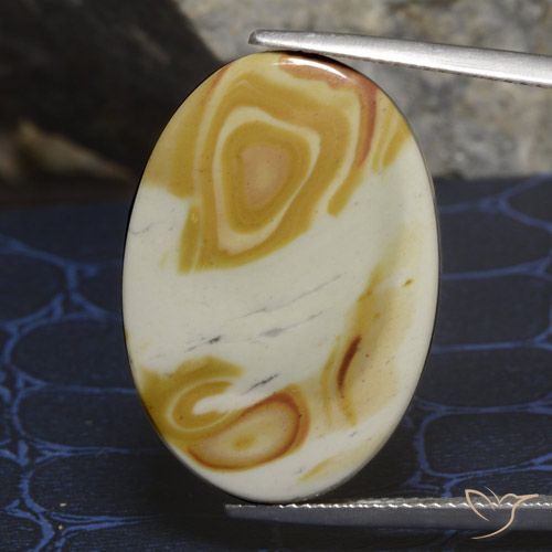 20.47ct Naturel Multicolore Jaspe, ovale, Opaque