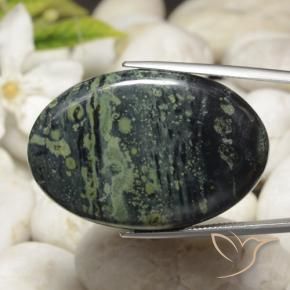 Jaspe Multicolore naturelle ovale, 56.84 ct, Opaque