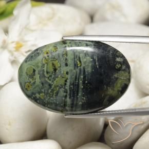 Jaspe Multicolore naturelle ovale, 32.54 ct, Opaque