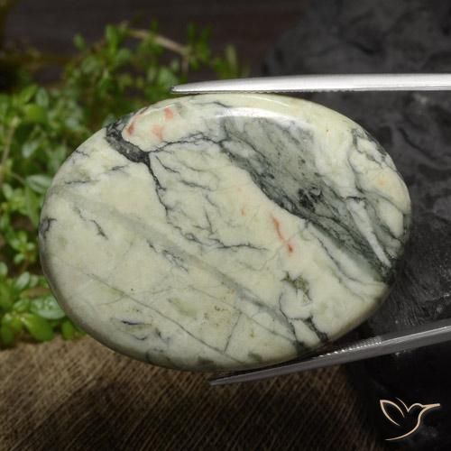 Jaspe Multicolore naturelle ovale, 84.82 ct, Opaque