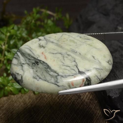 Jaspe Multicolore naturelle ovale, 84.82 ct, Opaque