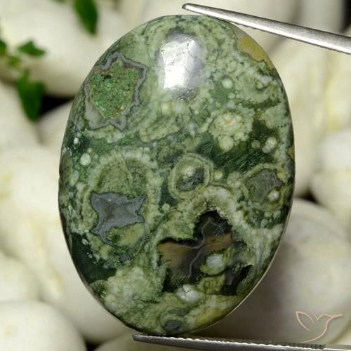 30.18ct Naturel Multicolore Jaspe, ovale, Opaque