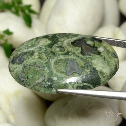 Jaspe Multicolore naturelle ovale, 30.18 ct, Opaque