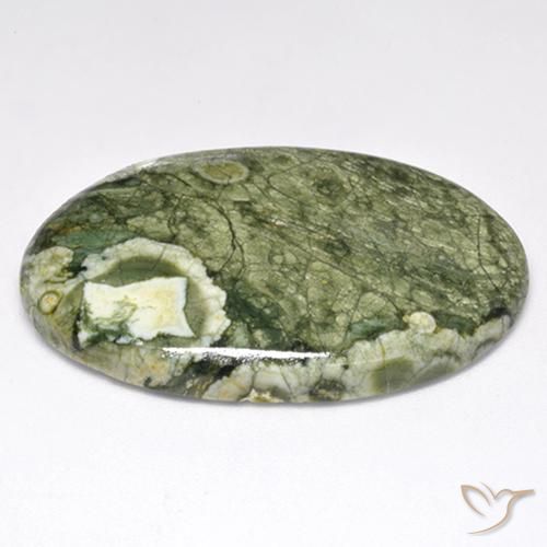 Jaspe Multicolore naturelle ovale, 33.87 ct, Opaque