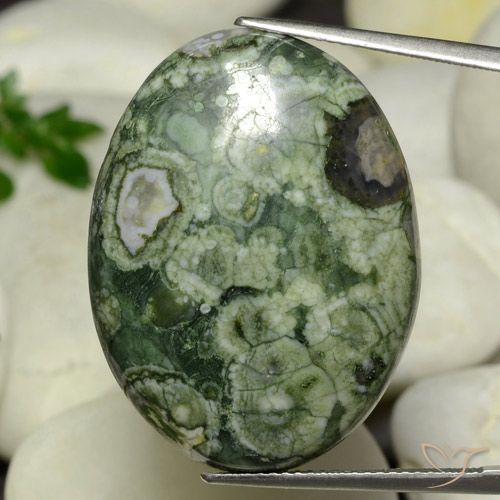 24.95ct Naturel Multicolore Jaspe, ovale, Opaque