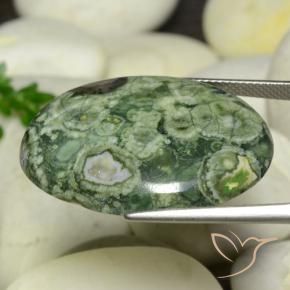 Jaspe Multicolore naturelle ovale, 24.95 ct, Opaque