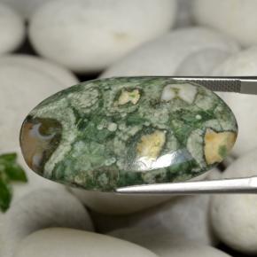 Jaspe Multicolore naturelle Coupe ovale, 25.06 ct, Opaque