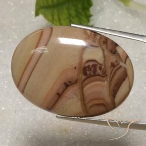 Jaspe Multicolore naturelle ovale, 27.52 ct, Opaque