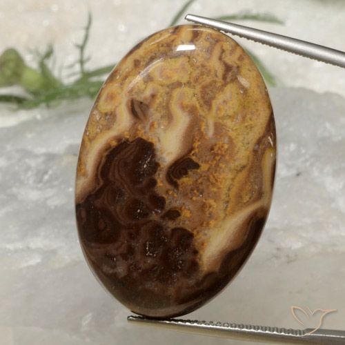 36.78ct Naturel Multicolore Jaspe, ovale, Opaque